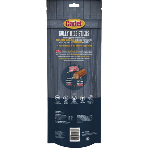Cadet Large Bully Hide Sticks All-Natural Dog Chews (4-Count) C70414 727452