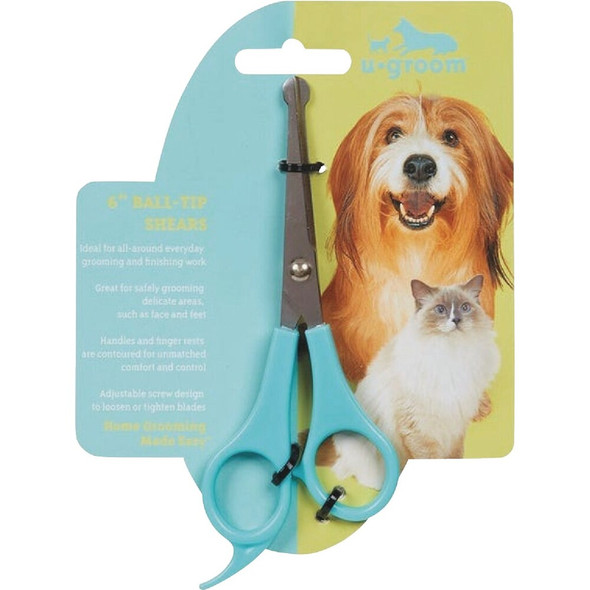 U-groom 6 In. Ball-Tip Pet Grooming Shears US9051 06 716433