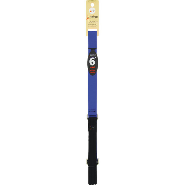 Lupine 1 In. x 6 Ft. Traditional Solid Blue Dog Leash 17559