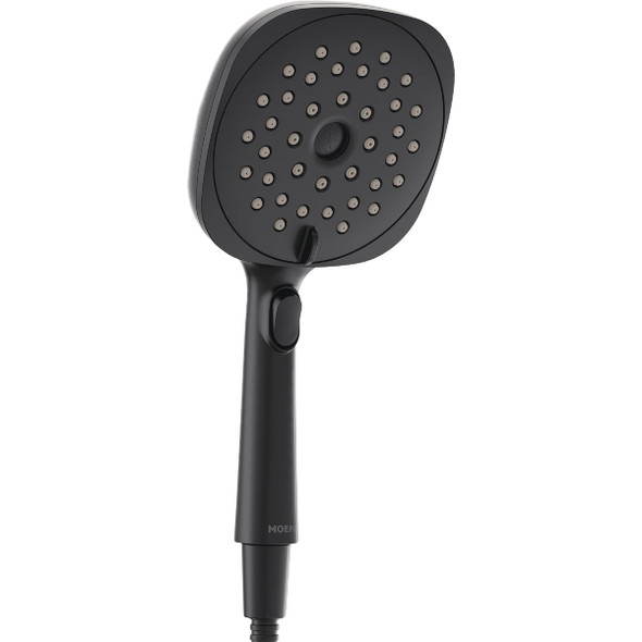 Moen Matte Black 6 In. Dia. Spray Head Handheld Shower 220H4EPBL