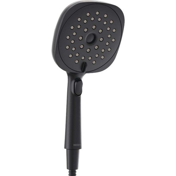 Moen Matte Black 6 In. Dia. Spray Head Handheld Shower 220H4EPBL