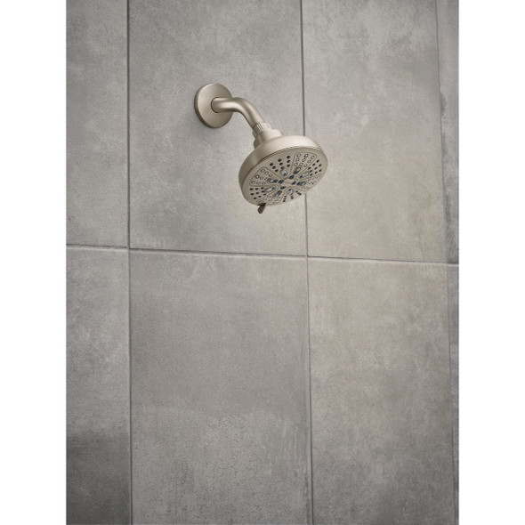 Moen Hydro Energetix Spot Resistant Brushed Nickel 8-function 4.75 In. Dia. Spray Head Fixed Shower