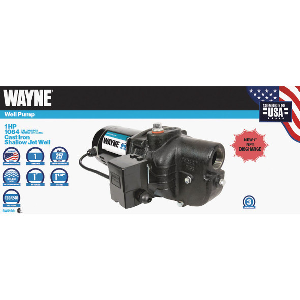 Wayne 1 HP Shallow Well Jet Pump Wayne 1 HP Shallow Well Jet Pump