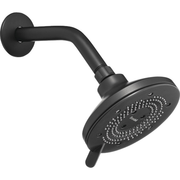Brondell Nebia Yuba 5-Setting Fixed Showerhead, Matte Black NE80-SH-MB