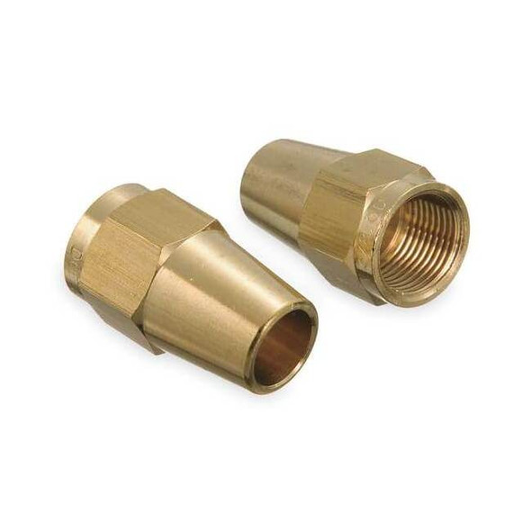 Weatherhead LongNut,Brass,Compression,1/2in,PK10 1361X8