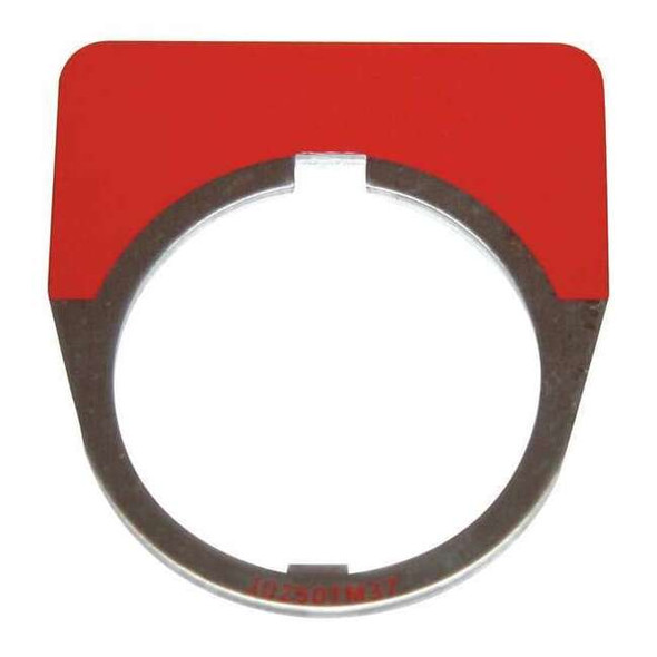 Eaton Blank Legend Plate,Half Round,Red 10250TM37