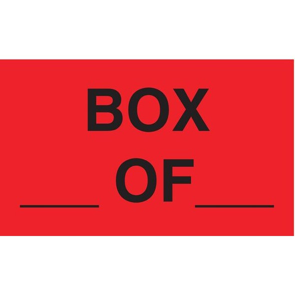 Tapecase 3" x 5" Adhesive Back Shipping Labels, Box _ of _, Pk500 16U794