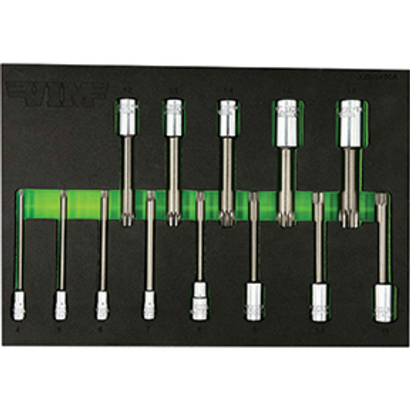 13 PC. 4'' OAL. XZN TRIPLE SQUARE DRIVER SET - S2 STEEL XZNS400A