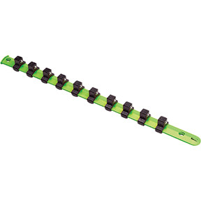 1/2" SOCKET RACK 10PC 1/2" STUDS-GREEN V522G