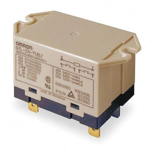 Top Flange, Enclosed Power Relay, Square, 30 A, 6, Quick Connect