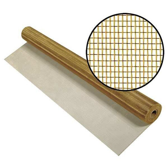 Replacement Screen, Copper/Zinc, 36 in W, 50 ft L, 0.011 in Wire Dia, Copper