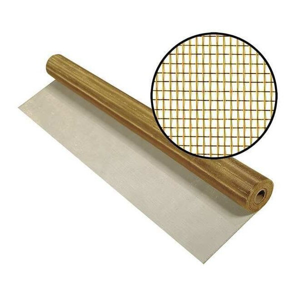 Replacement Screen, Copper/Zinc, 36 in W, 50 ft L, 0.011 in Wire Dia, Copper