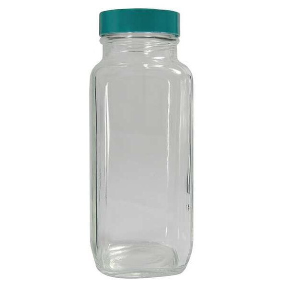 Qorpak French Square Bottle,Narrow,2 Oz,PK48 GLC-01284