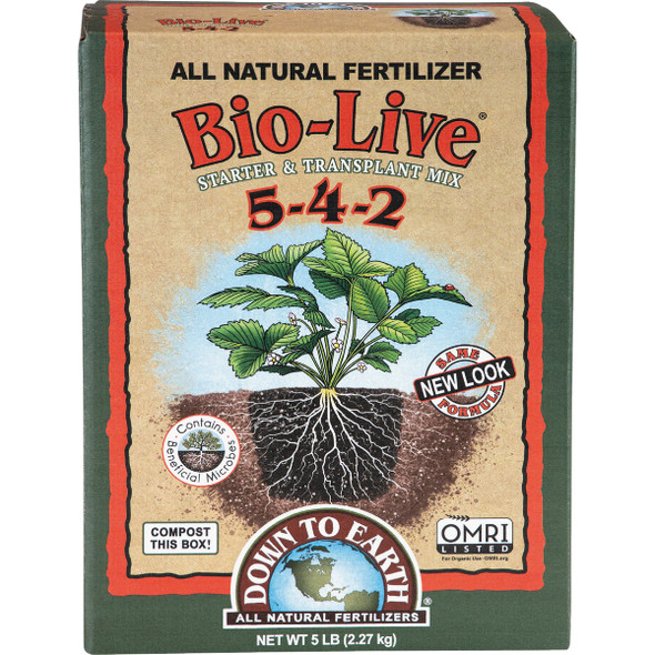 Down To Earth 5 Lb. Bio Live 5-4-2 Organic Fertilizer Mix DTE07828