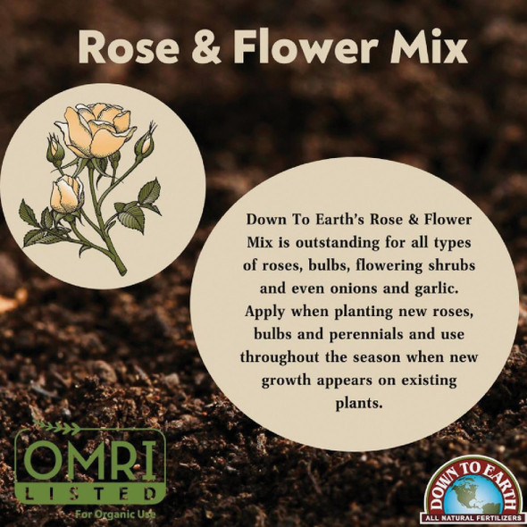 Down To Earth 1 Lb. 4-8-4  Rose & Flower Mix DTE17802 744260