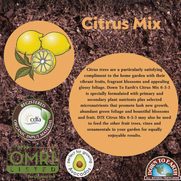 Down To Earth 1 Lb. 6-3-3 Citrus Mix DTE17863 766764