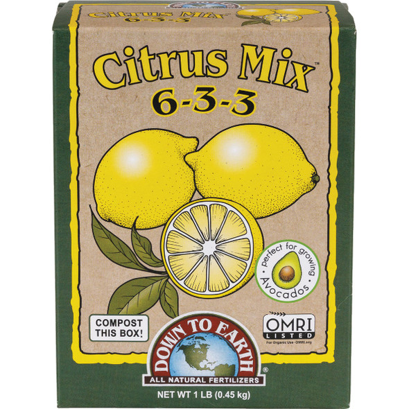 Down To Earth 15 Lb. 6-3-3 Citrus Mix DTE15863