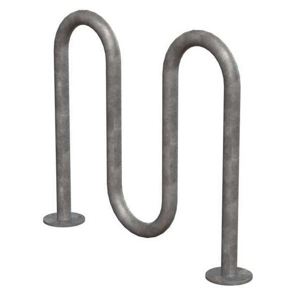 Madrax Bike Rack,Galv,(5)Bikes,36 in. H,3 in. W QS-H36-5-SF-G