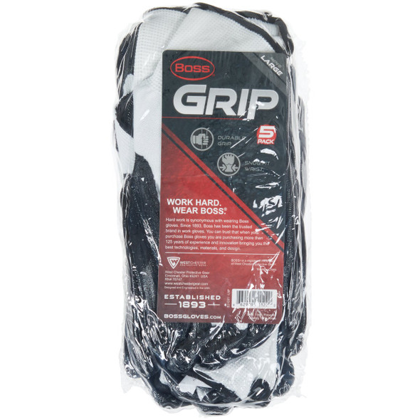 Boss Grip Men's Large Nitrile Coated Glove (5-Pack) B31091-L5P 725995