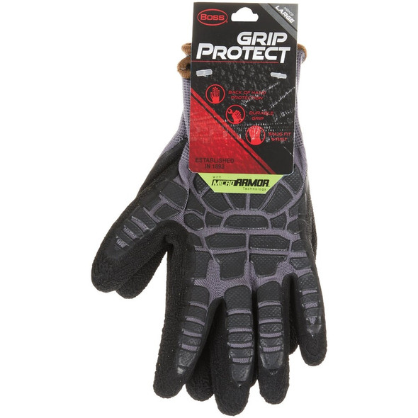 Boss Grip Protect Men's Large Coated Glove with Micro Armor B32051-L 710254