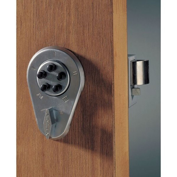 Simplex Deadlocking Spring Latch,Satin Chrome 917-26D