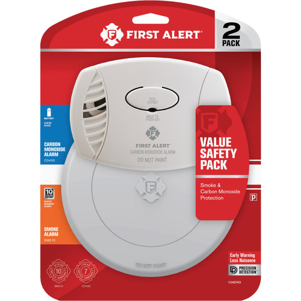 First Alert 2pk10yrpht Smke/Co Alarm 1046743