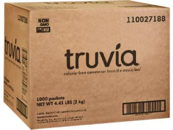 Truvia® Natural Sugar Substitute, 0.07 oz Packet, 1,000/Carton BBD02057