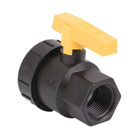 Banjo Manual 2-Way Ball Valve,NPT,Polypro UV100FP