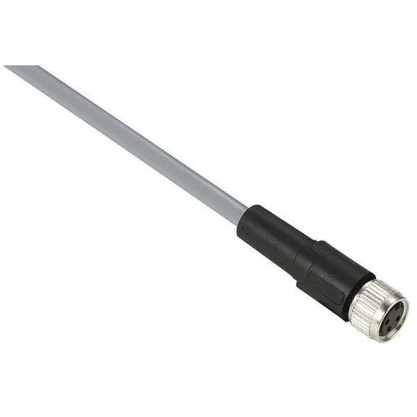 Telemecanique Sensors Cordset,16.4 ft.,Gray,250VAC/300VDC XZCPV0941L5
