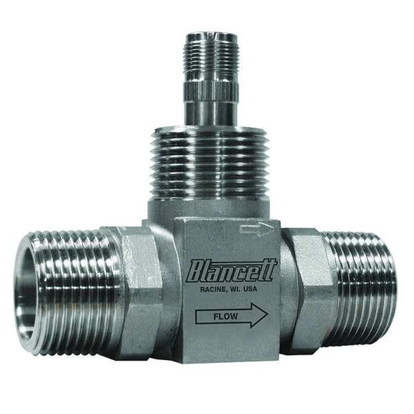 Blancett Flowmeter, Turbine, 30GPM, 1 In MNPT B110-875