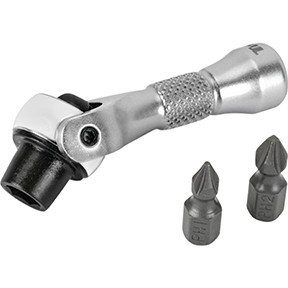 1/4 in. Drive Nano Ratcheting Swivel Bit Driver 11331