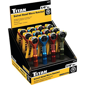 1/4 in. Drive Micro Ratchet Counter Display 11314