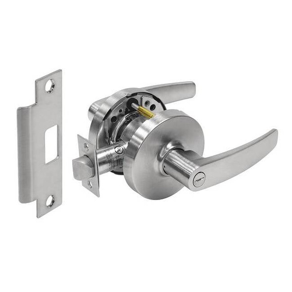 Sargent Lever Lockset, Mechanical, Privacy, Grade 1 10XU65 LB 26D