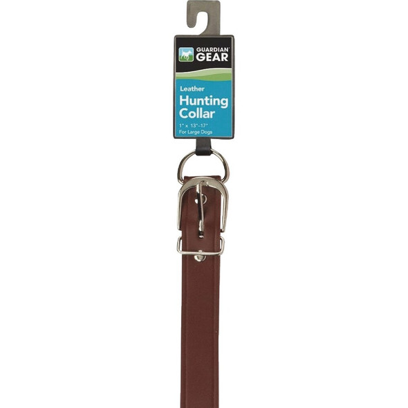 Boss Pet Guardian Gear 1 In. x 11 to 15 In. Leather Hunting Dog Collar 30019 706708