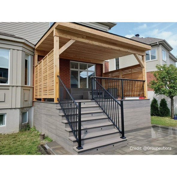 Fortress Building Products Fe26 3" Blk Post Cap 53503108 197784