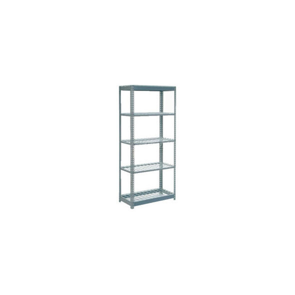 Global Industrial 5 Shelf Standard Duty Boltless Shelving Starter 36""Wx12""Dx84