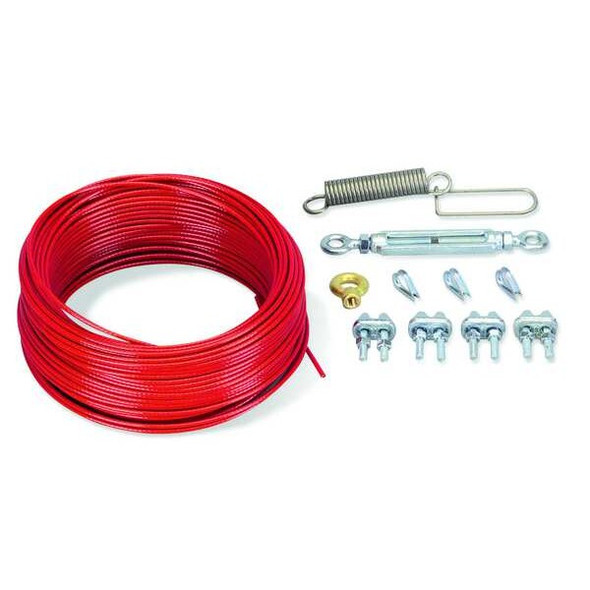 Telemecanique Sensors CableKit, 164 ft L, Plastic Coated Steel XY2CZ9350