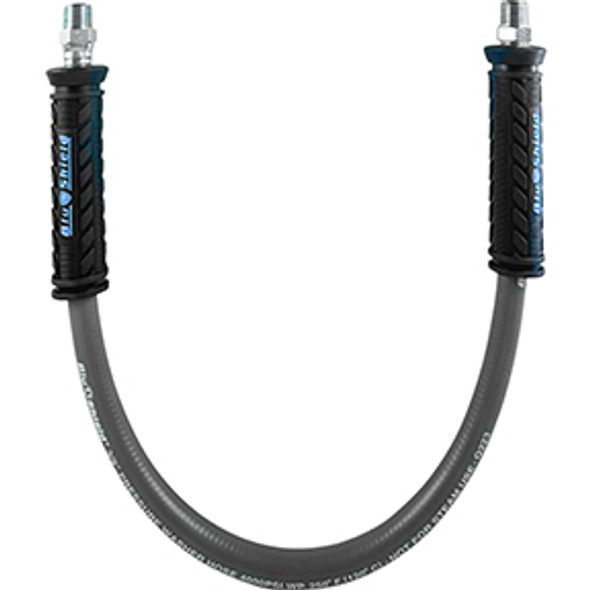 BluShield Rubber 3/8in x 4ft Single Wire Pressure Washer Jumper Hose PWSW3804