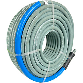 Blushield Rubber Pressure Washer Hose Assembly 3/8in x 200ft Non Marking PW38200-NM