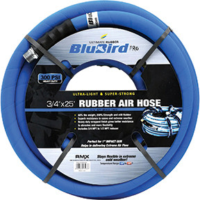 BluBird Pro Rubber Air Hose Assembly 3/4in x 25ft BBPRO3425