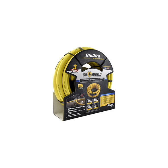 OilShield Rubber Air Hose Assembly 1/2in x 50ft OS1250