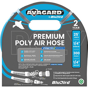 Avagard Poly Air Hose Assembly 1/4in x 25ft AVGPU1425