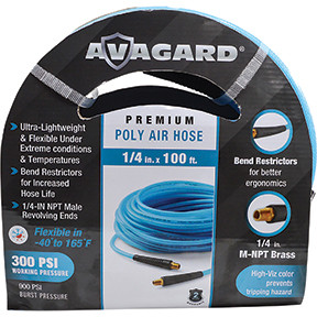 Avagard Poly Air Hose Assembly 1/4in x 100ft AVGPU14100