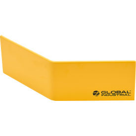 Global Industrial Safety Floor Curb 45 degrees Corner 5/16"" Thick Yellow