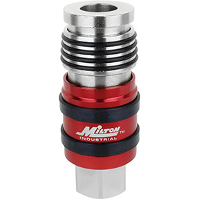 2 in ONE Universal Safety Exhaust Industrial Coupler 1/2" FNPT x 1/2" Body Flow S-1773