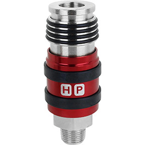 2 in ONE Universal Safety Exhaust Industrial Coupler 3/8" NPT x 3/8" Body Flow S-1759