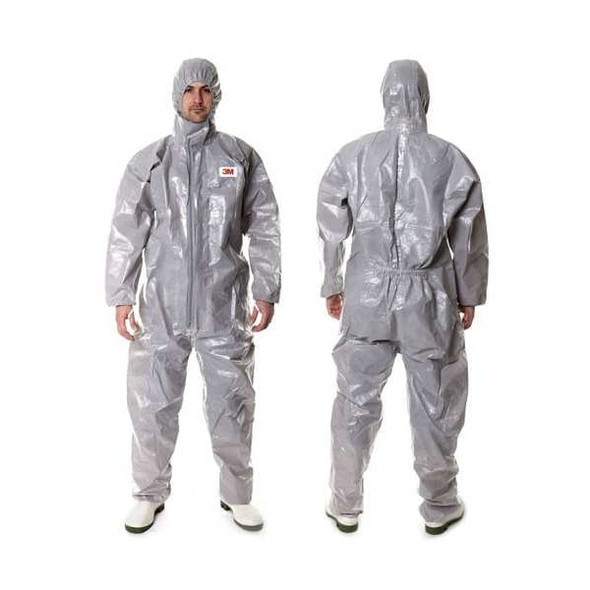 3m Coverall,3XL,Gray,Non-Porous Film Lam 4570-3XL