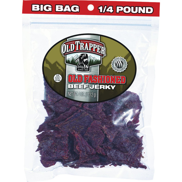 Old Trapper 4 Oz. Old Fashioned Beef Jerky 22125T Pack of 8