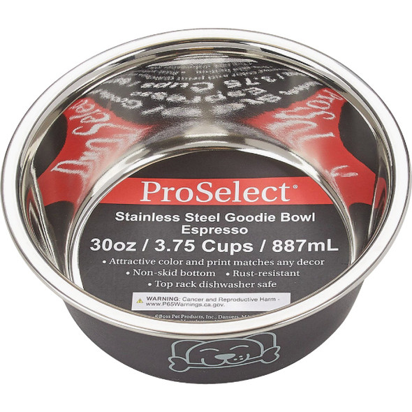 Boss Pet ProSelect Medium Espresso Goodie Bowl