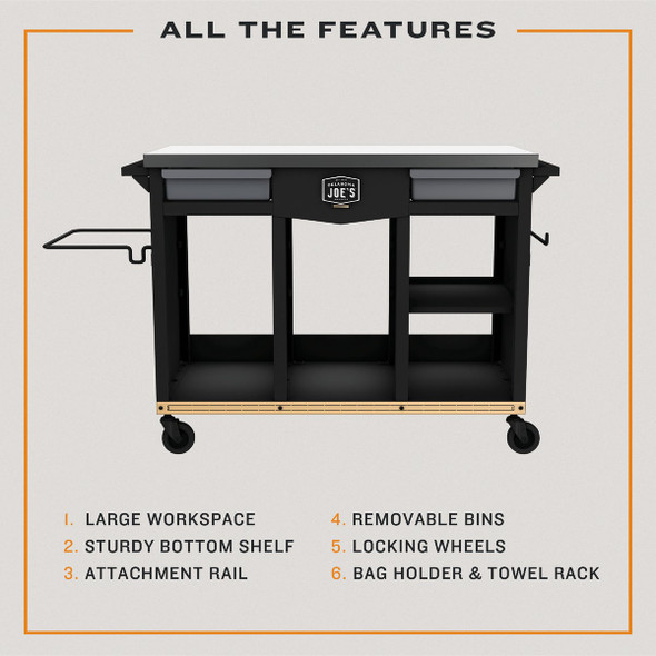 Oklahoma Joe's Workstation DLX Prep & Storage Cart Oklahoma Joe's Workstation DLX Prep & Storage Cart